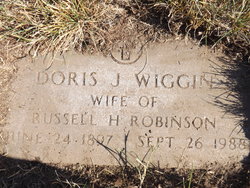 Doris J. <I>Wiggin</I> Robinson 