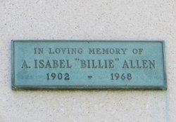 Annie Isabel “Billie” Allen 
