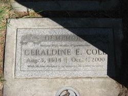 Geraldine E. <I>Margretz</I> Cole 