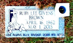 Ruby Lee <I>Givens</I> Brown 