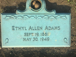 Ethelyn Jane “Ethel” <I>Allen</I> Adams 
