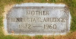 Henrietta “Etta” <I>Cantrell</I> Arledge 