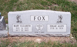 Mary Elizabeth <I>Jacoby</I> Fox 