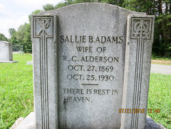 Sallie Brown <I>Adams</I> Alderson 