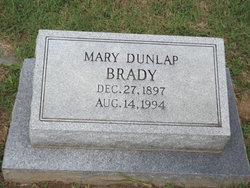 Mary <I>Dunlap</I> Brady 