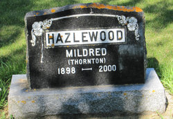 Mildred Field <I>Thornton</I> Hazlewood 