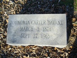 Zoonomia Hoxey “Nomia” <I>Carter</I> Davant 