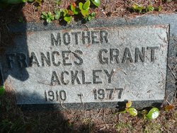 Frances <I>Miller</I> Ackley 