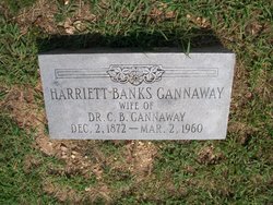 Harriett Adeline <I>Banks</I> Gannaway 