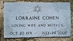 Lorraine <I>Freeman</I> Cohen 