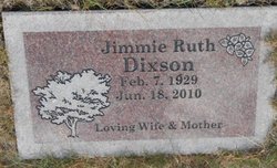 Jimmie Ruth <I>Pelt</I> Dixson 