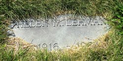 Helen Margaret <I>Jackman</I> Lehmann 