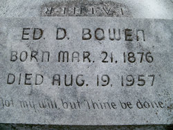 Edward D Bowen 