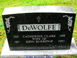 Catherine Clare <I>Lombard</I> DeWolfe 