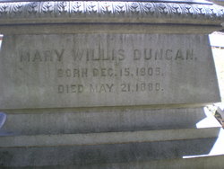 Mary <I>Willis</I> Duncan 