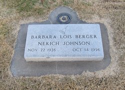 Barbara Lois <I>Berger</I> Johnson 