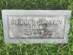 Bernice <I>Heinlein</I> Hess 