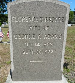 Florence Bucklin <I>Browne</I> Adams 
