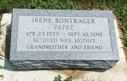 Irene <I>Bontrager</I> Papke 