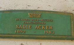 Sadie <I>Polinski</I> Acker 