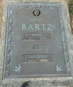 Gertrude Louise <I>Chesbro</I> Bartz 