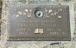 Beatrice M <I>Logan</I> Brooks 