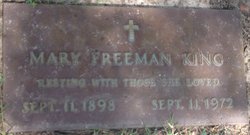 Mary Ellen <I>Freeman</I> King 
