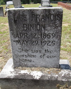 Alice Francis <I>Yarn</I> Binion 