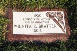 Wilnita Ruth <I>Rollins</I> Bratten 