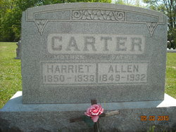 Harriet Drusilla <I>Hanks</I> Carter 