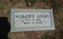 Marjorie Adeline <I>Williams</I> Adams 