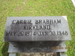 Caroline Adelle “Carrie” <I>Brabham</I> Kirkland 