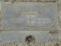 Lucille Mary <I>Costello</I> Weir 