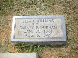 Ella Louise <I>Williams</I> Durham 
