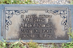 Mae Ruth <I>Finley</I> Alexander 