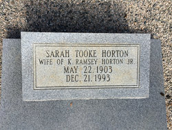 Sarah <I>Tooke</I> Horton 