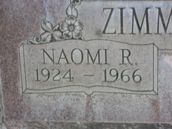 Naomi Ruth <I>Stivison</I> Zimmerman 