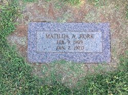 Matilda Alina <I>Needham</I> Rork 