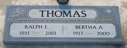Bertha Althea <I>Adam</I> Thomas 