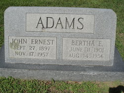 Bertha Emma <I>Morris</I> Adams 