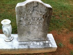 Mary Belle <I>Grayson</I> Sigmon 