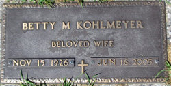 Betty Mae <I>Paul</I> Kohlmeyer 