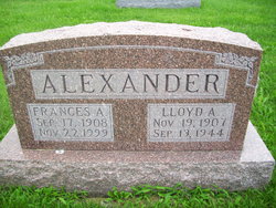 Frances Alma <I>Sidenstricker</I> Alexander 