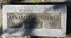 Annabelle <I>Howard</I> Rohwer 