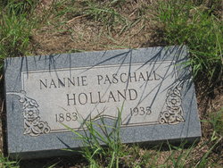 Nannie <I>Paschall</I> Holland 