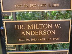 Dr Milton Winfield Anderson 