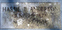 Hassie <I>Barker</I> Anderson 