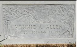 Winnie A. <I>Palmer</I> Allen 