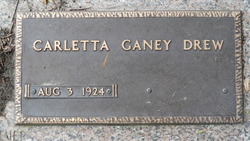 Carletta “Carrie” <I>Ganey</I> Drew 