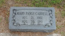 Mary Pansy <I>Klein</I> Carrell 